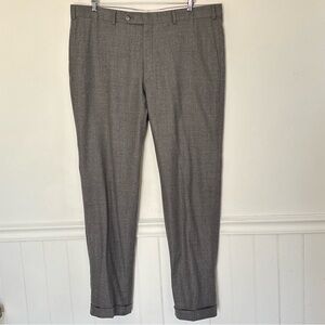 Pinstripes KC Men 100% Wool Pants Size 40 Regular 32.5 Inseam Preppy Career E47